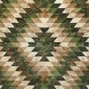 Flash Furniture Green 6' x 9' Diamond Patterned Area Rug OKR-RG1106-69-GN-GG